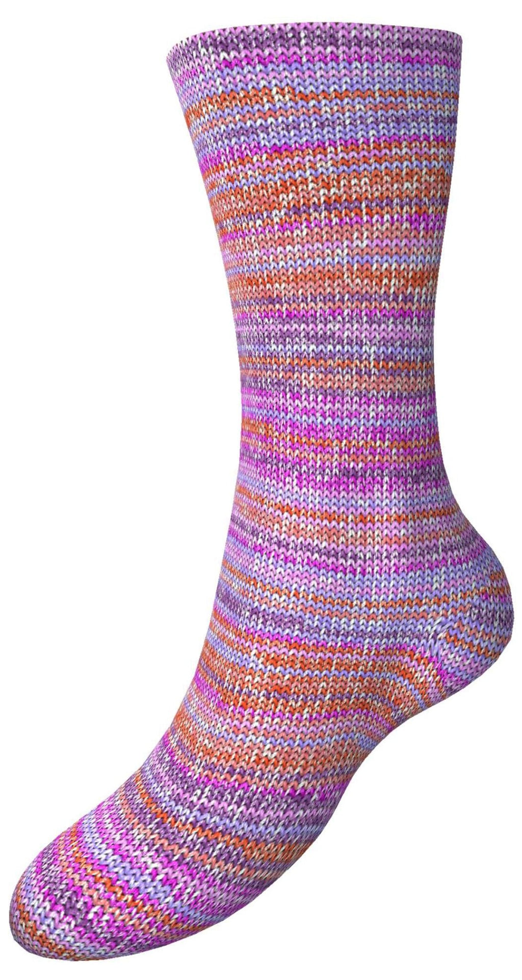 Fortissima 8 - fach bunte Sockenwolle 150g | Farbe 807 - ABENDROT - rebecca - online.de