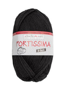 Fortissima 8 - fach Sockenwolle 150g | Farbe 8002 - SCHWARZ - rebecca - online.de