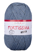 Fortissima 8 - fach Sockenwolle 150g | Farbe 8033 - JEANS - rebecca - online.de