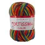 Fortissima bunte 4 - fach Sockenwolle | Farbe 2405 - KILT - rebecca - online.de