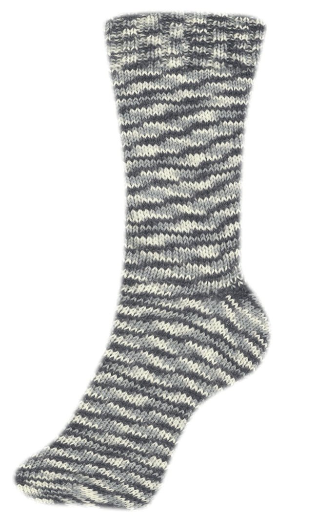 Fortissima bunte 4 - fach Sockenwolle | Farbe 2407 - GREY - rebecca - online.de