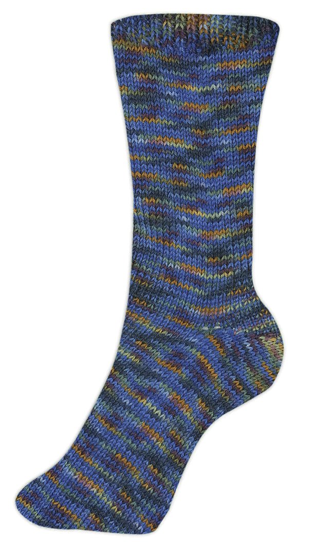 Fortissima bunte 4 - fach Sockenwolle | Farbe 2410 - JEANS - rebecca - online.de