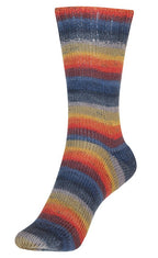 Fortissima bunte 4 - fach Sockenwolle | Farbe 2433 - YOKOHAMA - rebecca - online.de