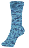 Fortissima bunte 4 - fach Sockenwolle | Farbe 2451 - LAGUNE - rebecca - online.de