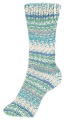 Fortissima bunte 4 - fach Sockenwolle | Farbe 2489 - ATOLL - rebecca - online.de