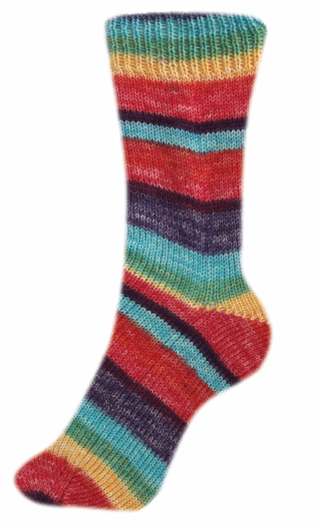 Fortissima bunte 4 - fach Sockenwolle | Farbe 2498 - MANGO - rebecca - online.de