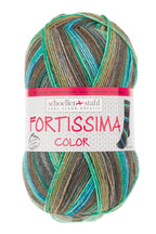 Fortissima bunte 4 - fach Sockenwolle | Farbe 2499 - PFLAUME - rebecca - online.de
