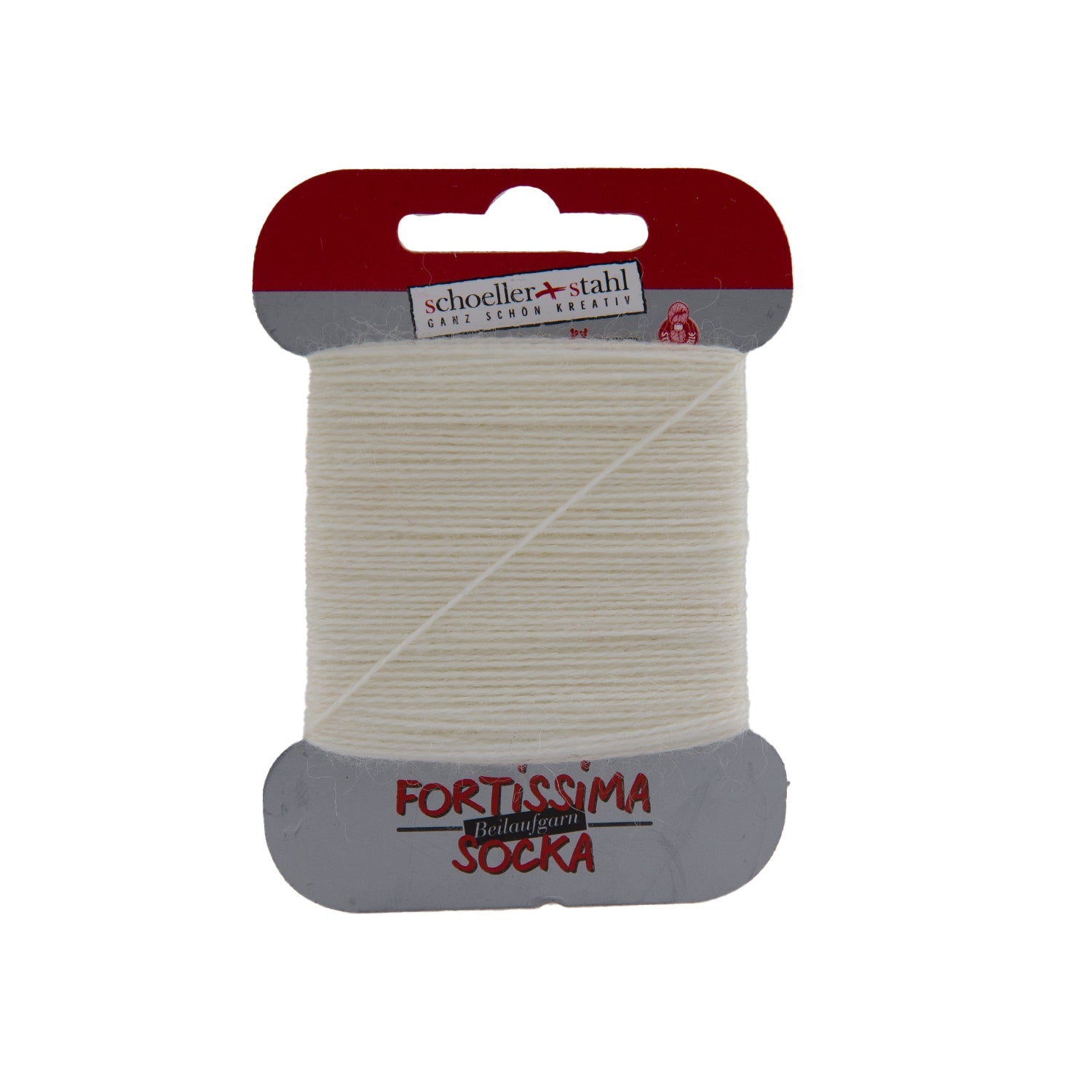 Fortissima Socken - Beilaufgarn 40m/5g | Farbe 1048 - NATUR - rebecca - online.de