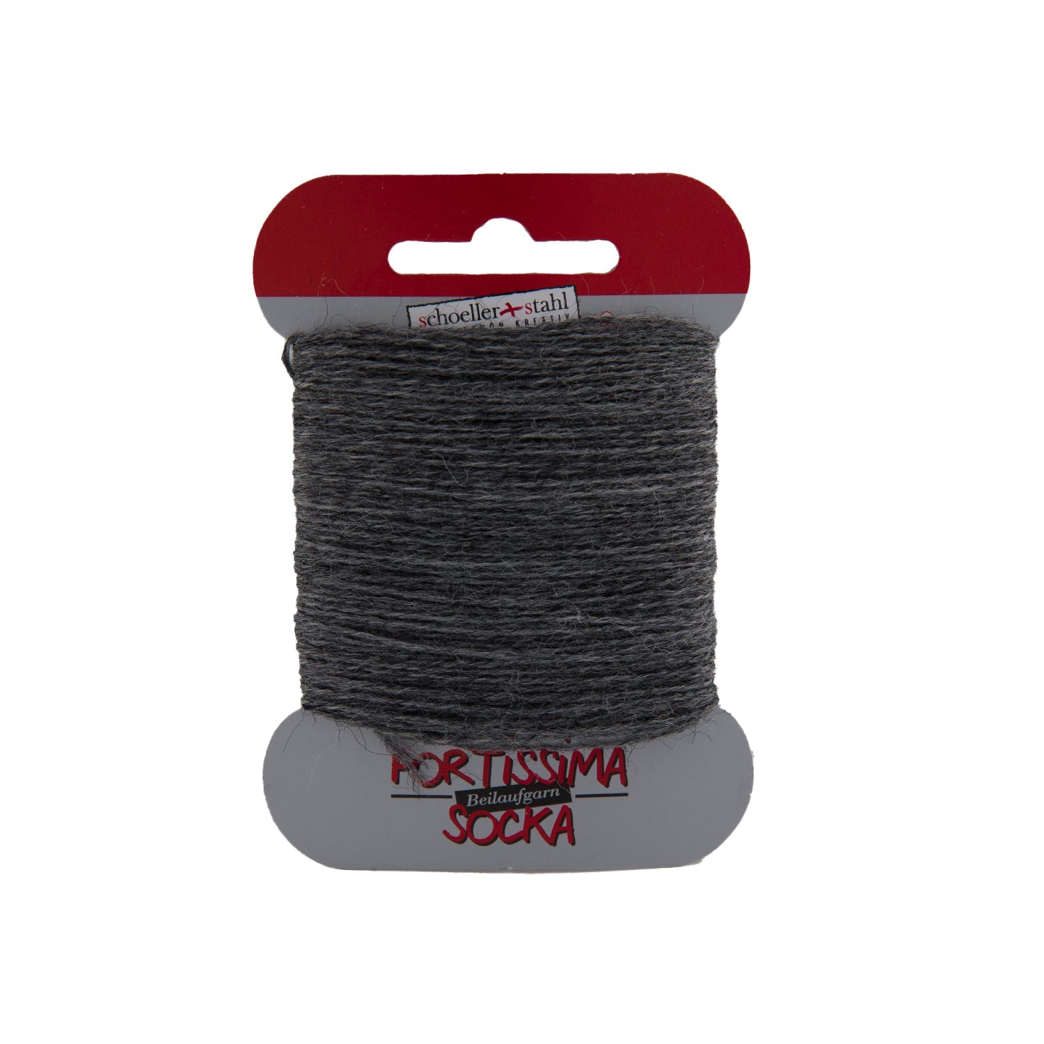 Fortissima Socken - Beilaufgarn 40m/5g | Farbe 1057 - MITTELGRAU - MELIERT - rebecca - online.de