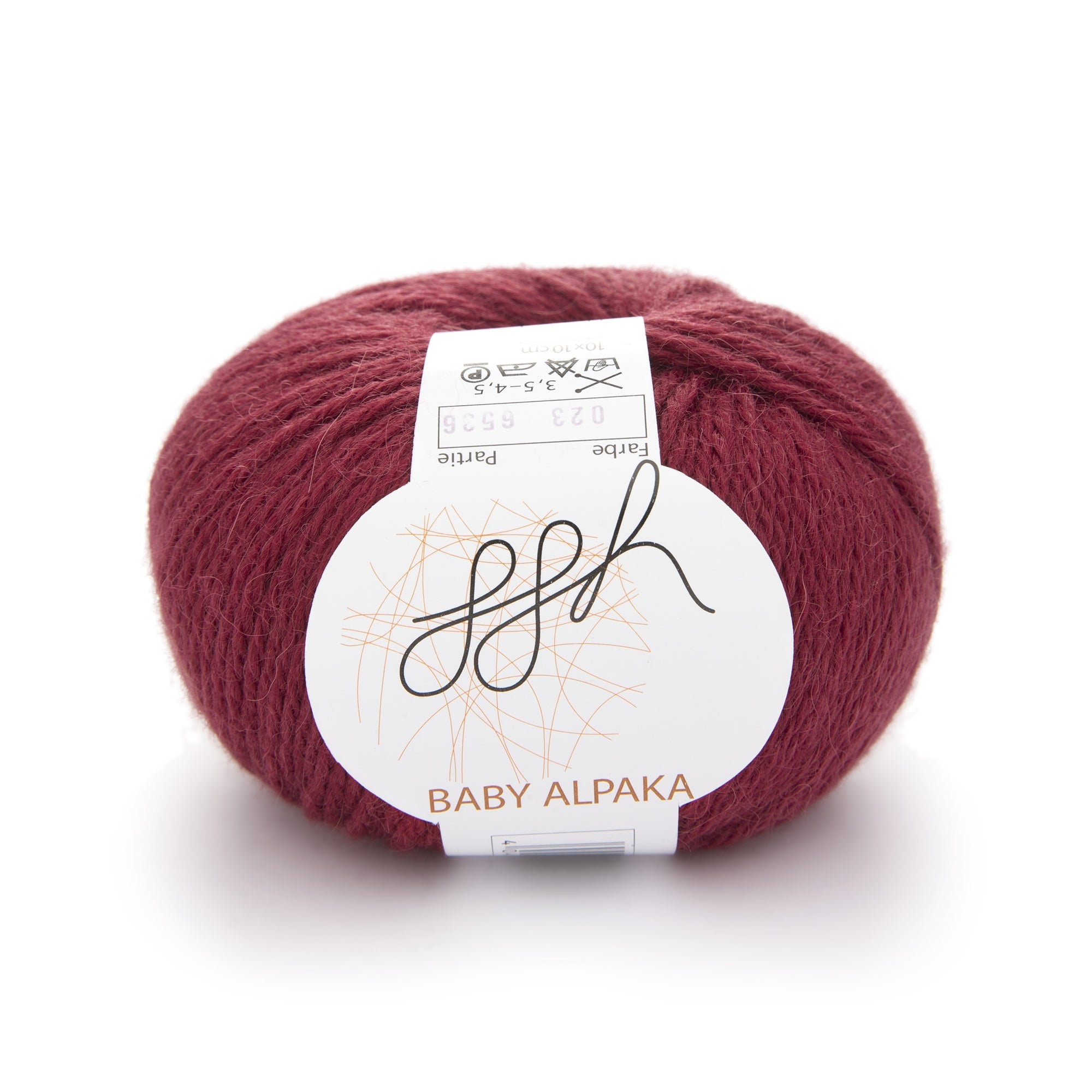 ggh Baby Alpaka Farbe | 100% Baby Alpaka Wolle | 100m/50g | 023 - Tibeterrot - Rebecca - Online.de