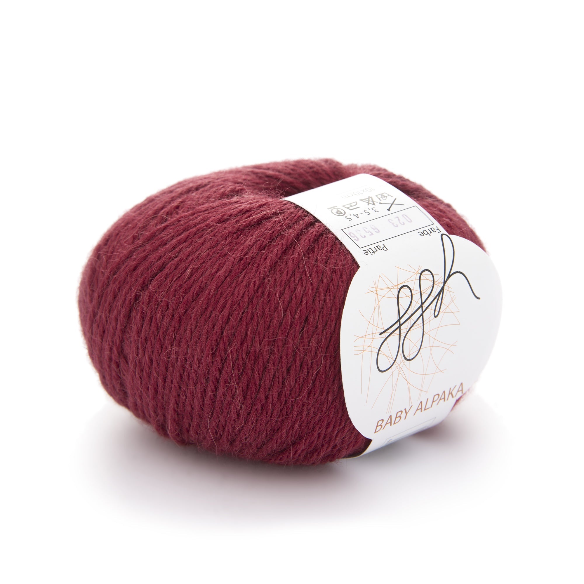 ggh Baby Alpaka Farbe | 100% Baby Alpaka Wolle | 100m/50g | 023 - Tibeterrot - Rebecca - Online.de