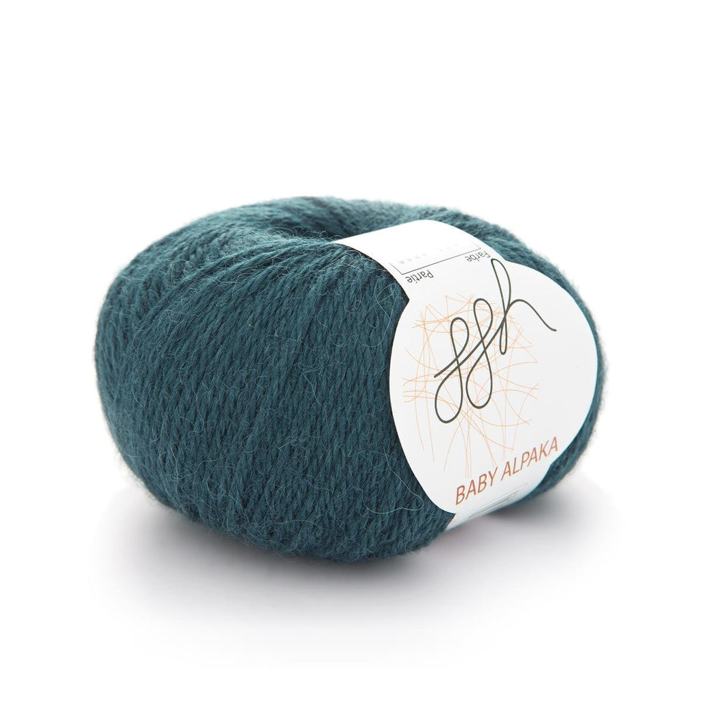 ggh Baby Alpaka Farbe | 100% Baby Alpaka Wolle | 100m/50g | 032 - Tiefes Blaugrün - Rebecca - Online.de