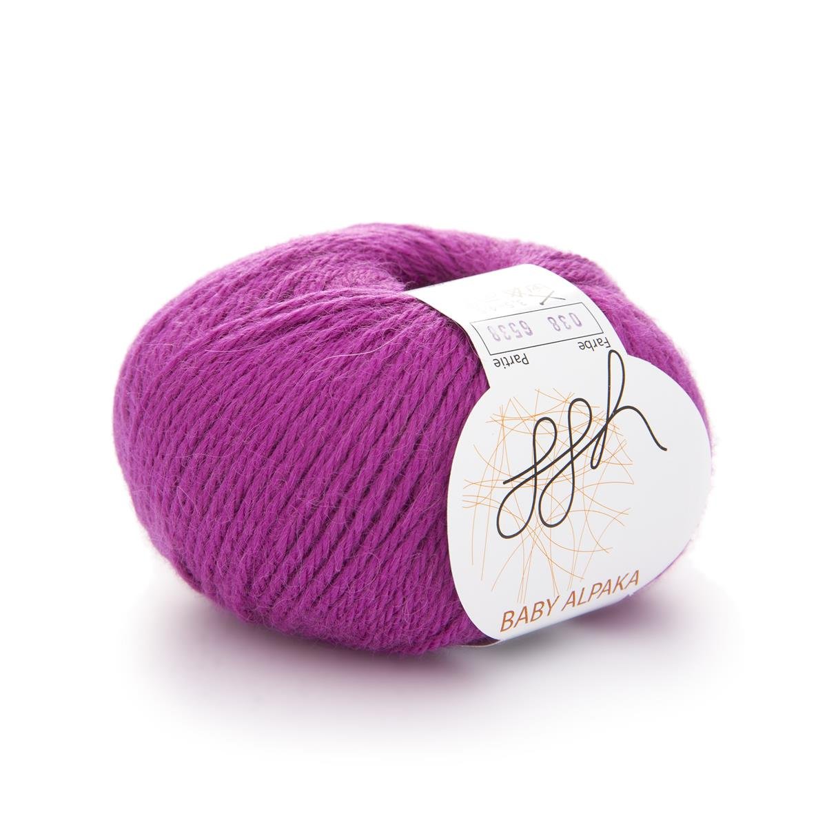 ggh Baby Alpaka Farbe | 100% Baby Alpaka Wolle | 100m/50g | 038 - Fuchsiarot - Rebecca - Online.de