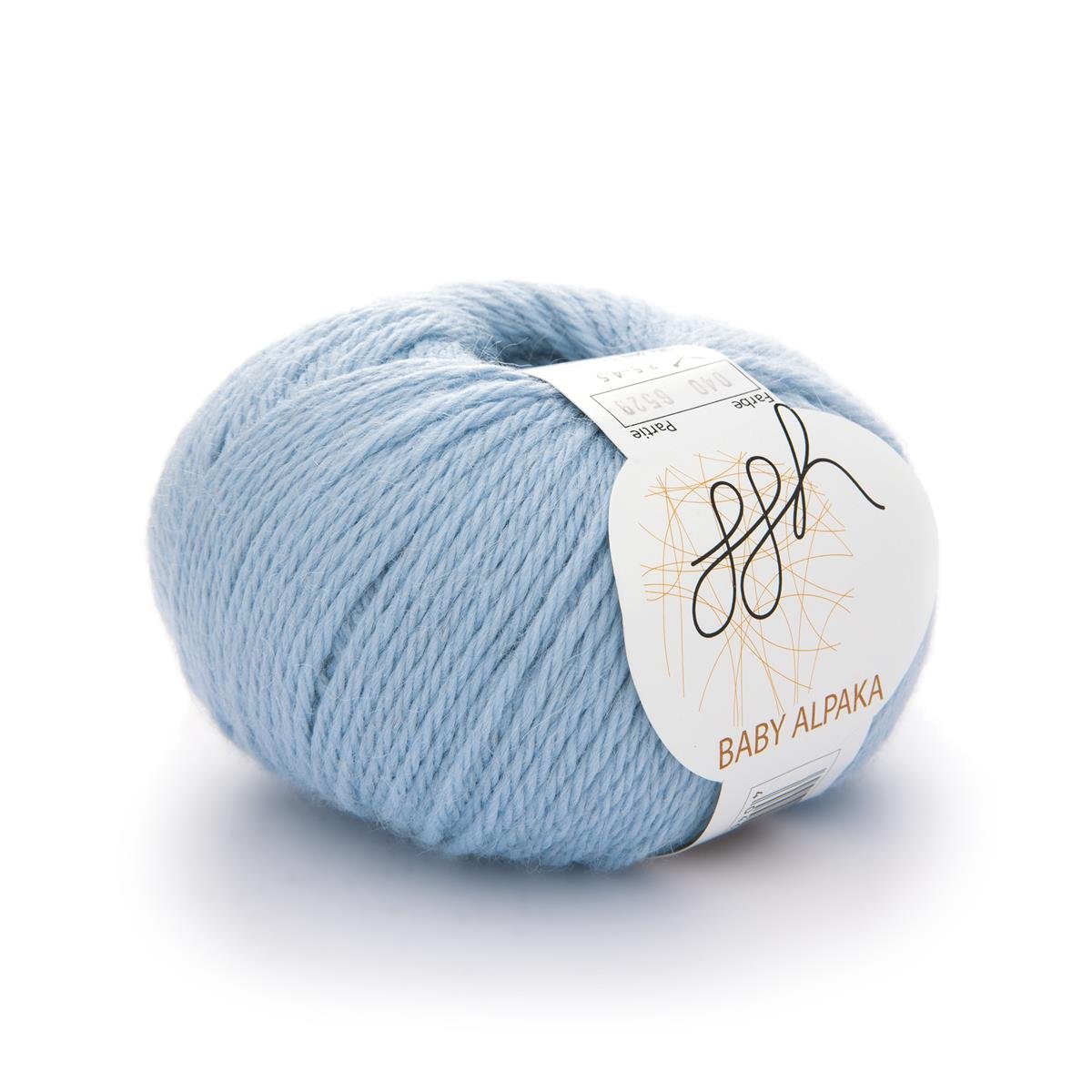 ggh Baby Alpaka Farbe | 100% Baby Alpaka Wolle | 100m/50g | 040 - Hellblau - Rebecca - Online.de