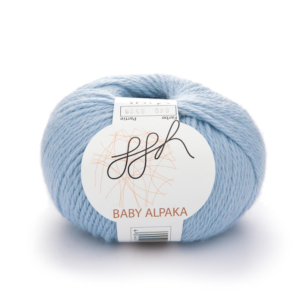 ggh Baby Alpaka Farbe | 100% Baby Alpaka Wolle | 100m/50g | 040 - Hellblau - Rebecca - Online.de