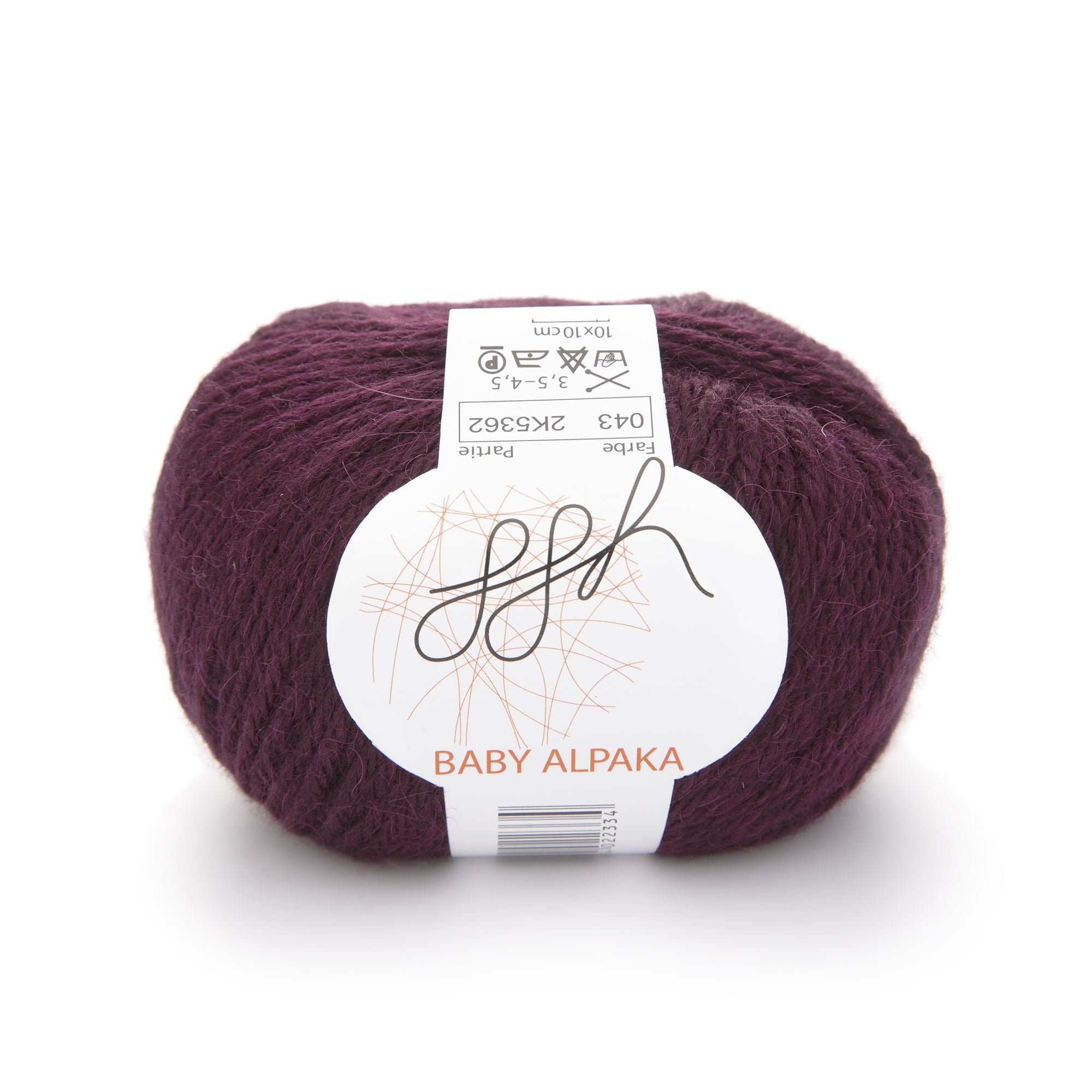 ggh Baby Alpaka Farbe | 100% Baby Alpaka Wolle | 100m/50g | 043 - Aubergine - Rebecca - Online.de