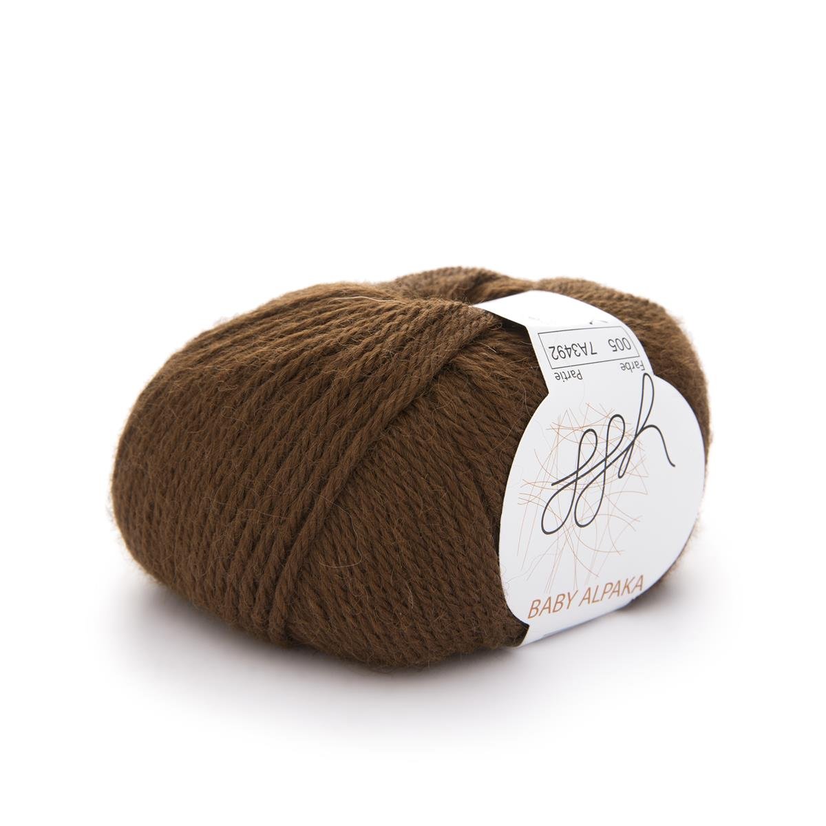 ggh Baby Alpaka natur | 100% Baby Alpaka Wolle | 100m/50g | 005 - Kakaobraun - Rebecca - Online.de