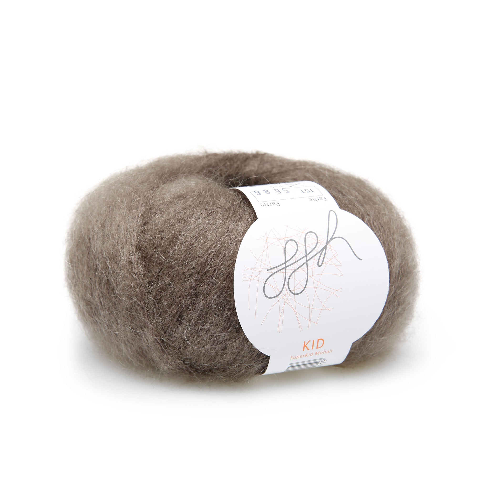 ggh Kid | Mohairwolle | 250m/25g | 151 - Graubraun - Rebecca - Online.de