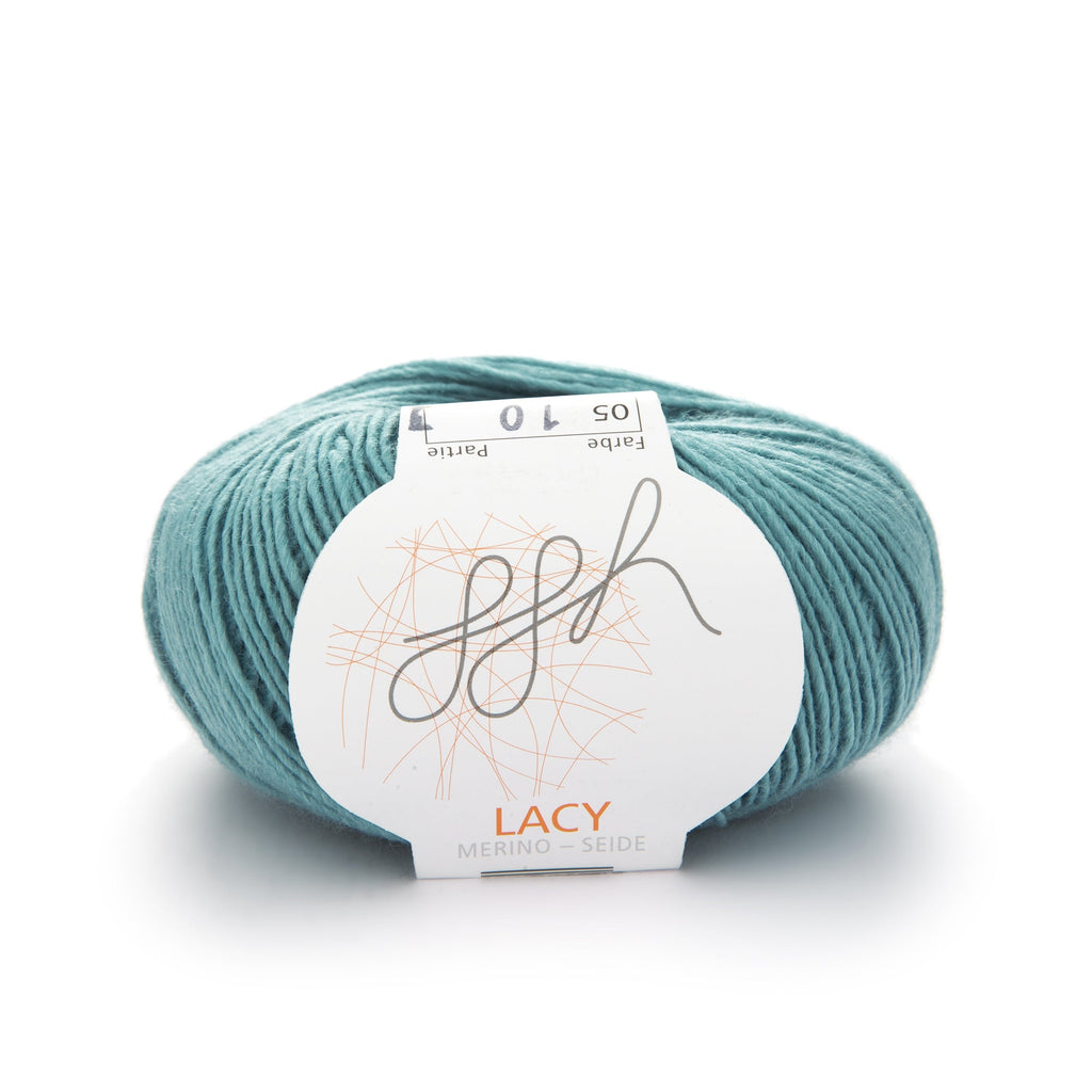 ggh Lacy | Merinowolle mit Seide | 005 - Gletschergrün - rebecca - online.de