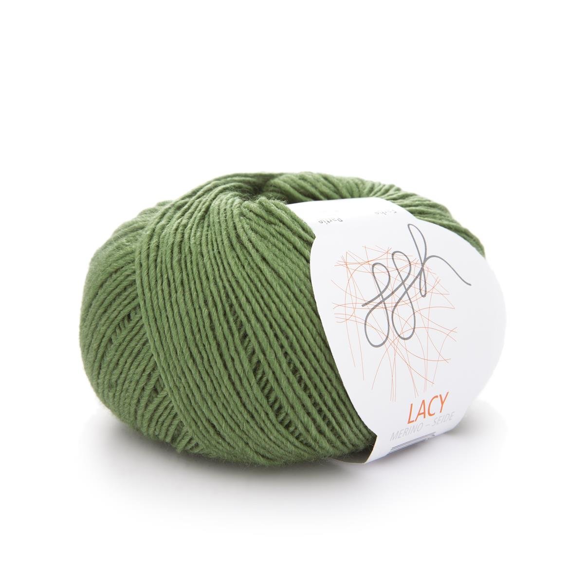 GGH Lacy | Merinowolle mit Seide | 25g - 170m | 007 - Olivgrün - Rebecca - Online.de