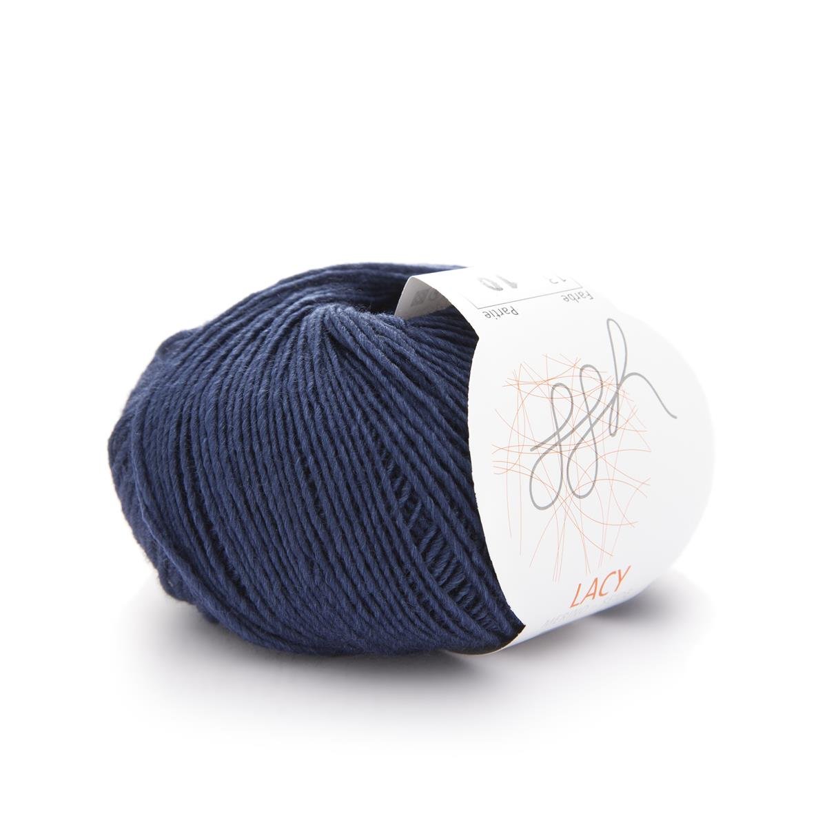 GGH Lacy | Merinowolle mit Seide | 25g - 170m | 013 - Dunkelblau - Rebecca - Online.de