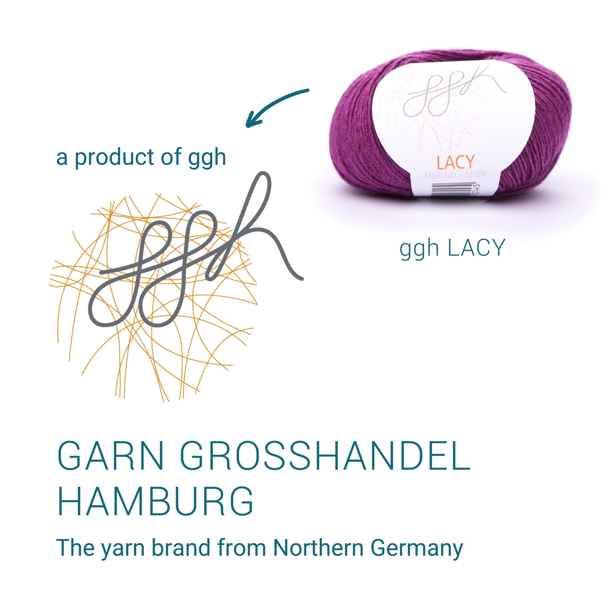 GGH Lacy | Merinowolle mit Seide | 25g - 170m | 016 - Amethyst - Rebecca - Online.de