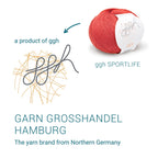 GGH Lacy | Merinowolle mit Seide | 25g - 170m | 027 - Marsrot - Rebecca - Online.de
