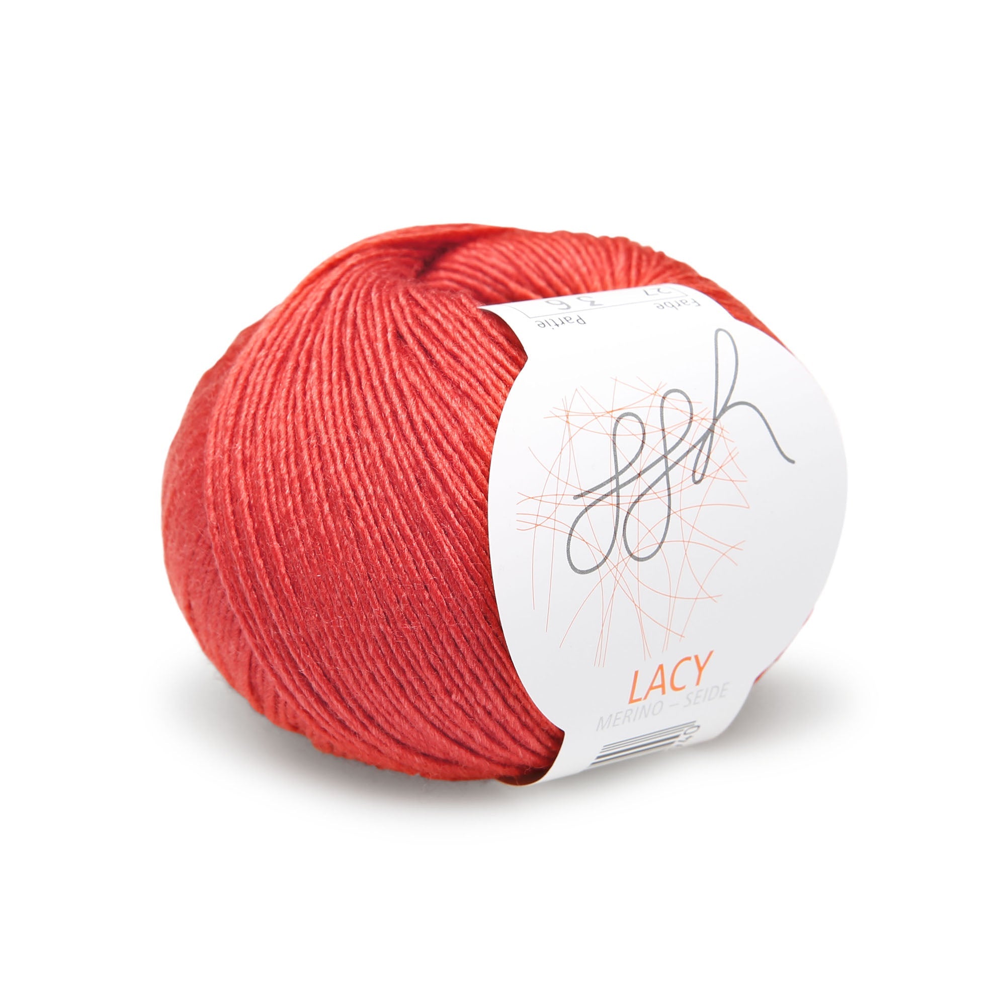 GGH Lacy | Merinowolle mit Seide | 25g - 170m | 027 - Marsrot - Rebecca - Online.de