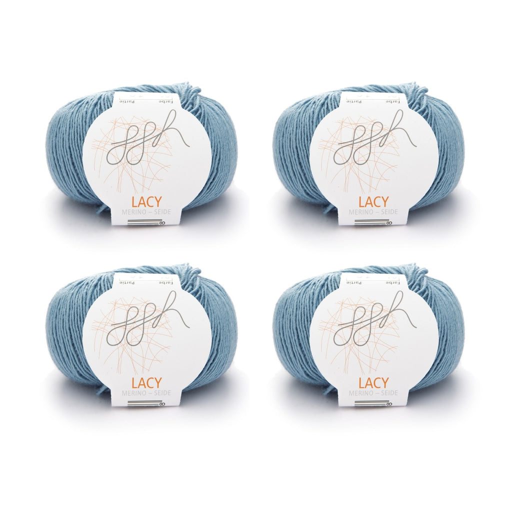 ggh Lacy | Set mit 4 x 25g (insg. 100g) - 004 - Eisblau - Rebecca - Online.de