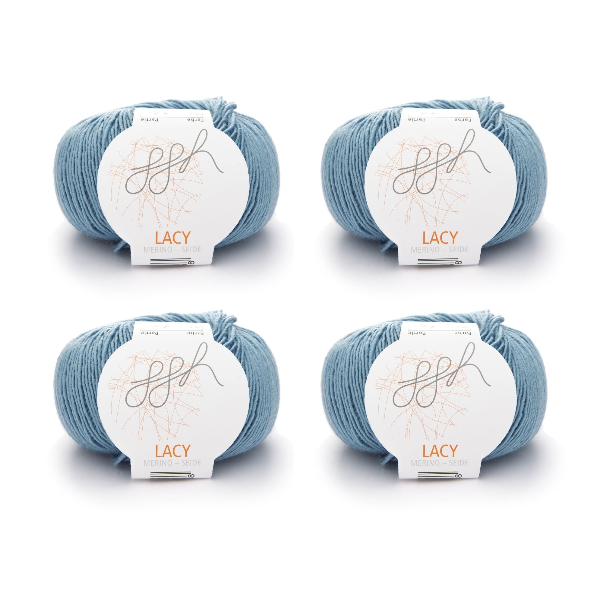 ggh Lacy | Set mit 4 x 25g (insg. 100g) - 004 - Eisblau - Rebecca - Online.de