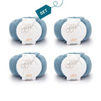 ggh Lacy | Set mit 4 x 25g (insg. 100g) - 004 - Eisblau - Rebecca - Online.de