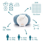 ggh Lacy | Set mit 4 x 25g (insg. 100g) - 004 - Eisblau - Rebecca - Online.de