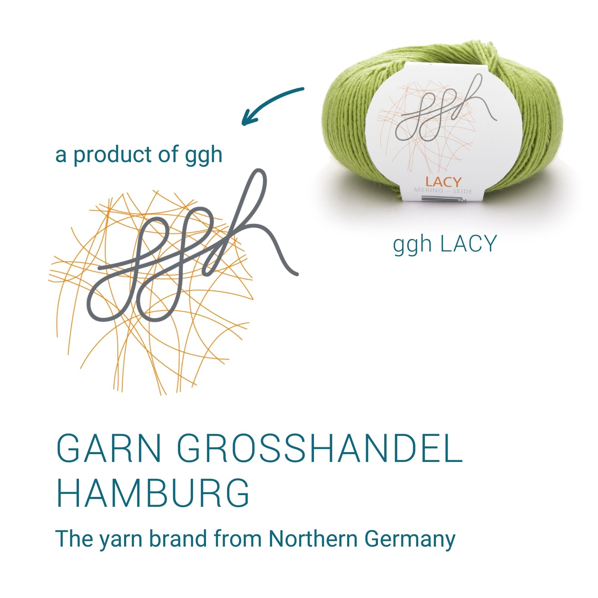 ggh Lacy | Set mit 4 x 25g (insg. 100g) - 006 - Apfelgrün - Rebecca - Online.de