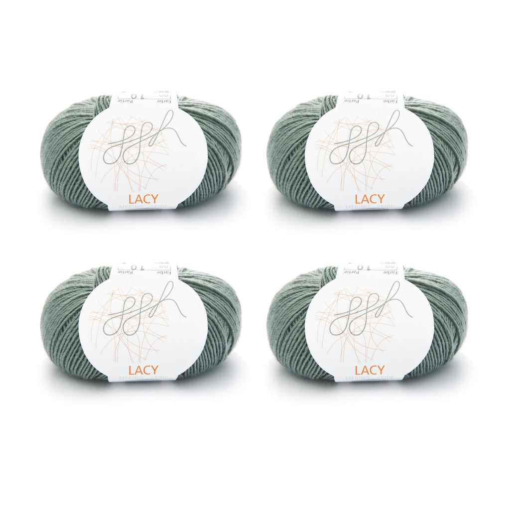 ggh Lacy | Set mit 4 x 25g (insg. 100g) - 009 - Grüngrau - Rebecca - Online.de