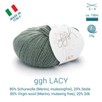 ggh Lacy | Set mit 4 x 25g (insg. 100g) - 009 - Grüngrau - Rebecca - Online.de