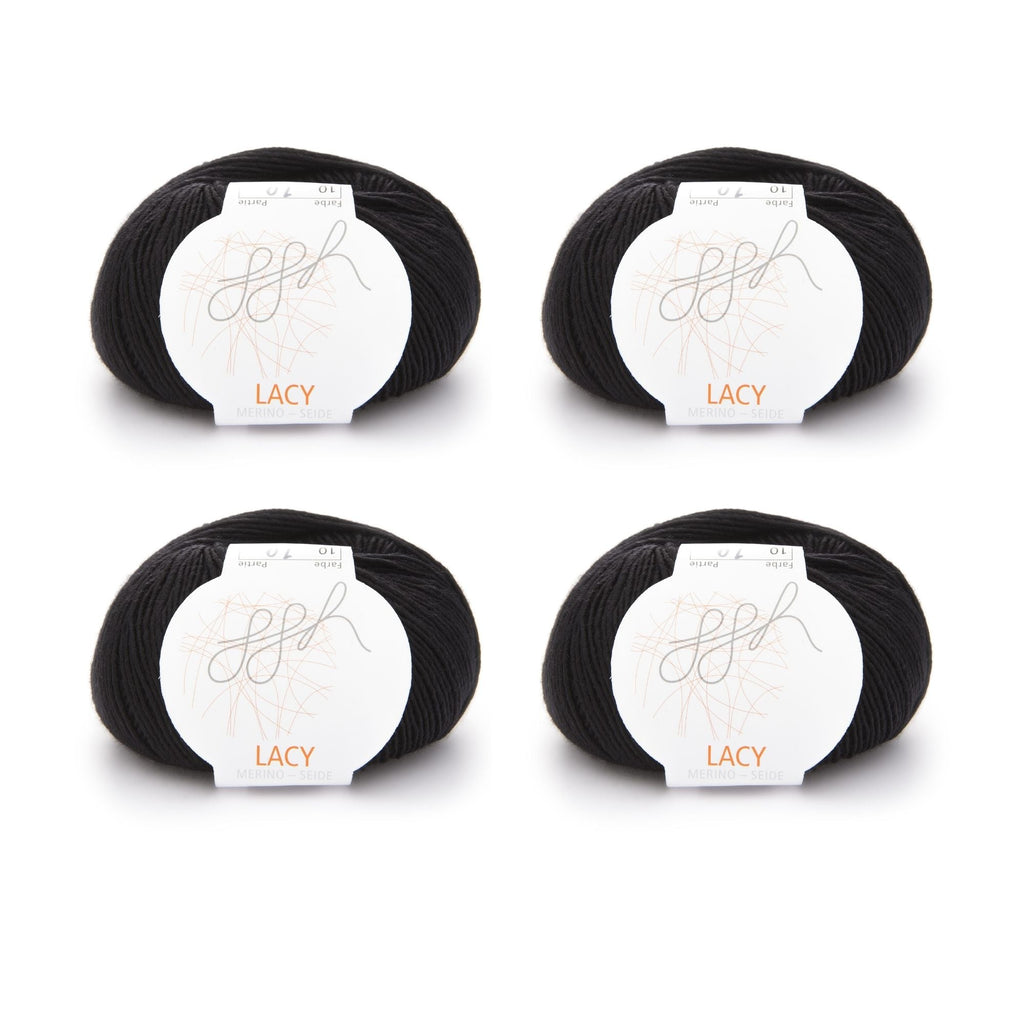 ggh Lacy | Set mit 4 x 25g (insg. 100g) - 010 - Schwarz - Rebecca - Online.de