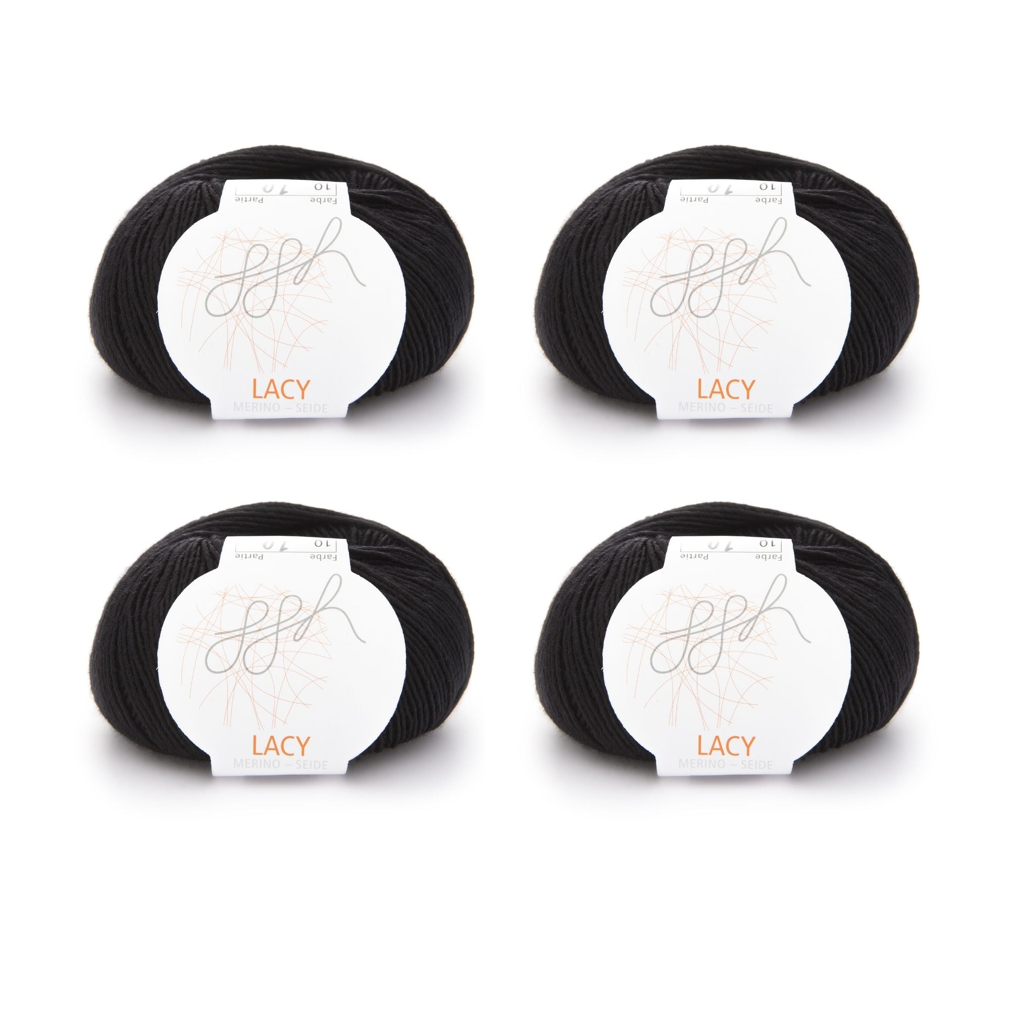 ggh Lacy | Set mit 4 x 25g (insg. 100g) - 010 - Schwarz - Rebecca - Online.de