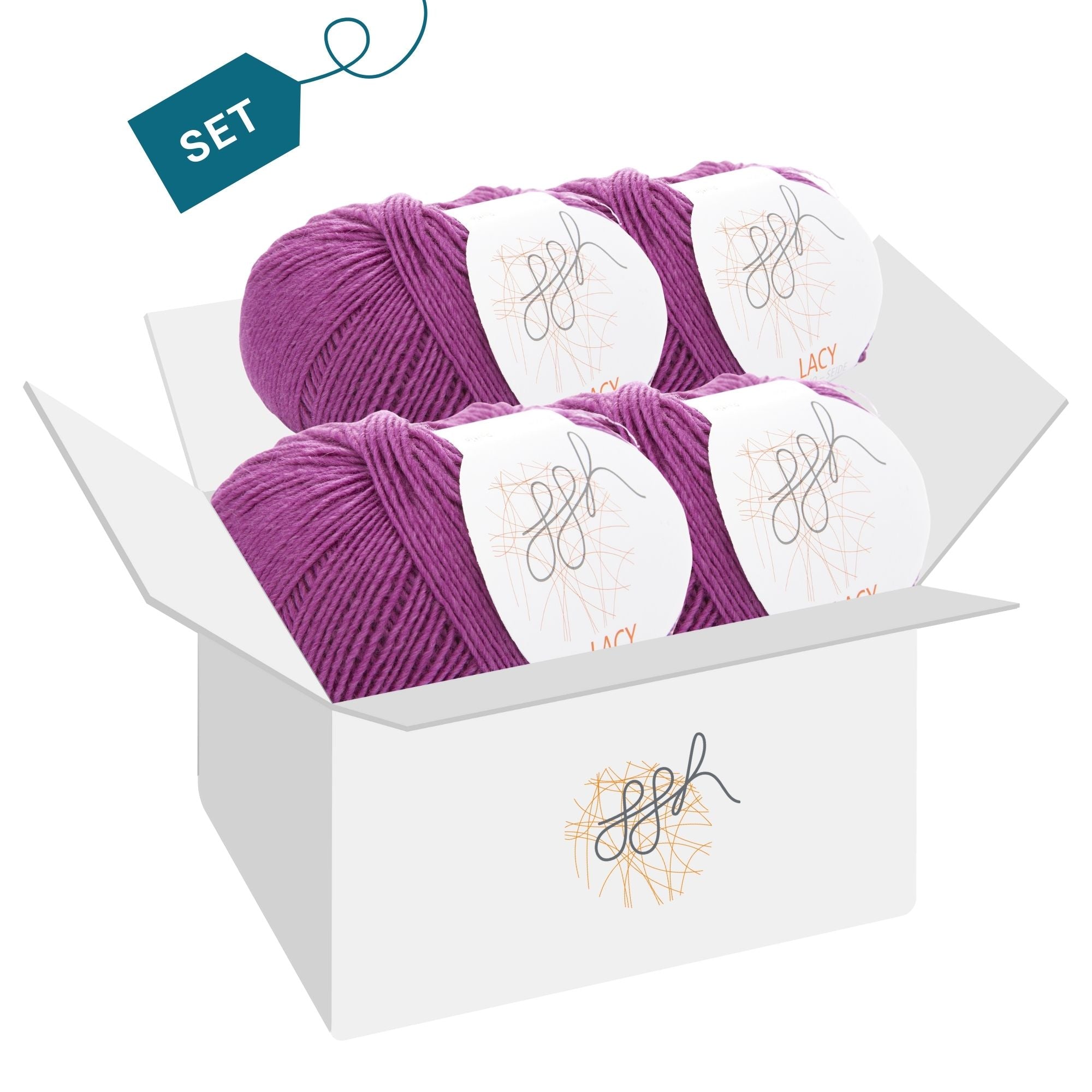 ggh Lacy | Set mit 4 x 25g (insg. 100g) - 012 - Zyklam - Rebecca - Online.de
