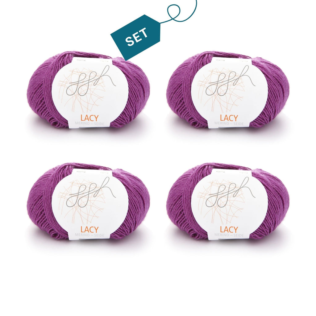 ggh Lacy | Set mit 4 x 25g (insg. 100g) - 012 - Zyklam - Rebecca - Online.de