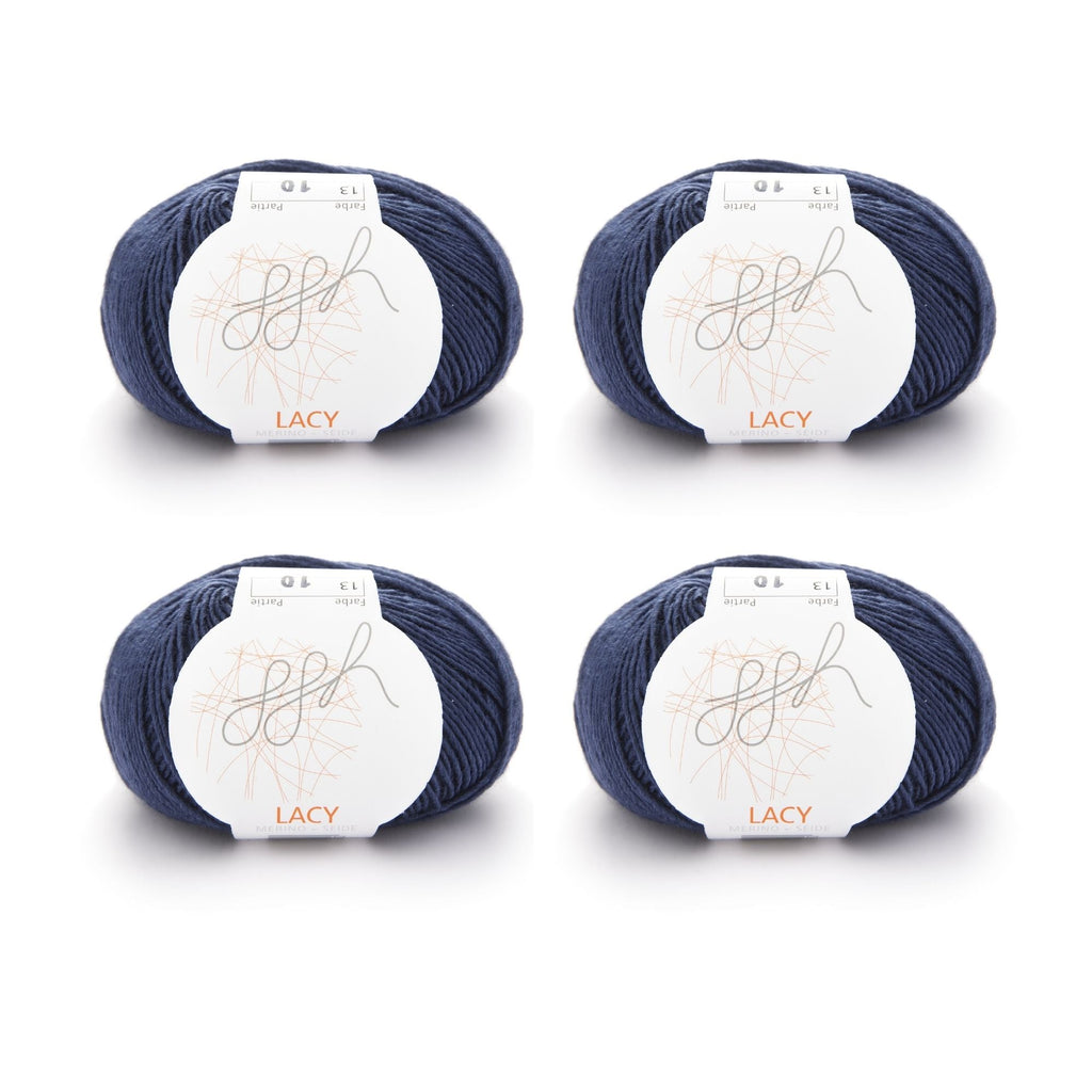 ggh Lacy | Set mit 4 x 25g (insg. 100g) - 013 - Dunkelblau - Rebecca - Online.de