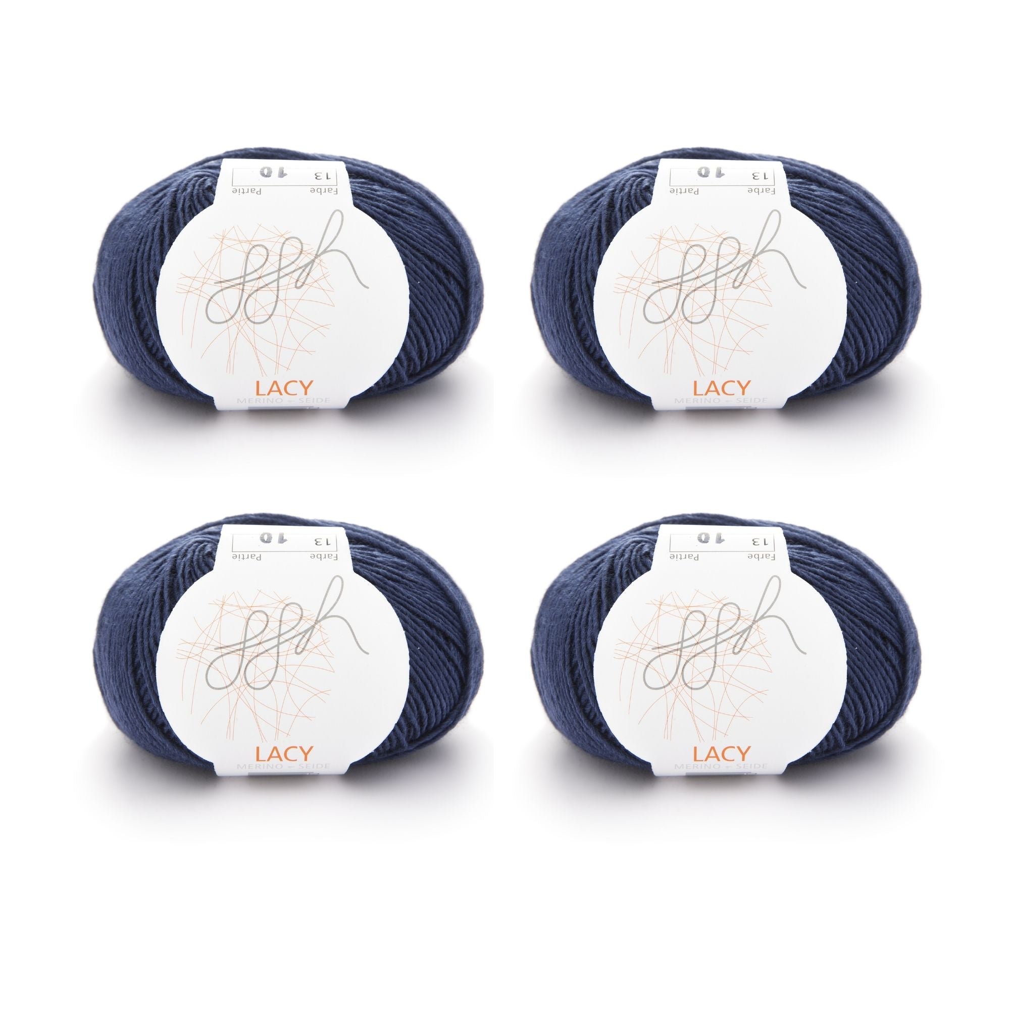 ggh Lacy | Set mit 4 x 25g (insg. 100g) - 013 - Dunkelblau - Rebecca - Online.de