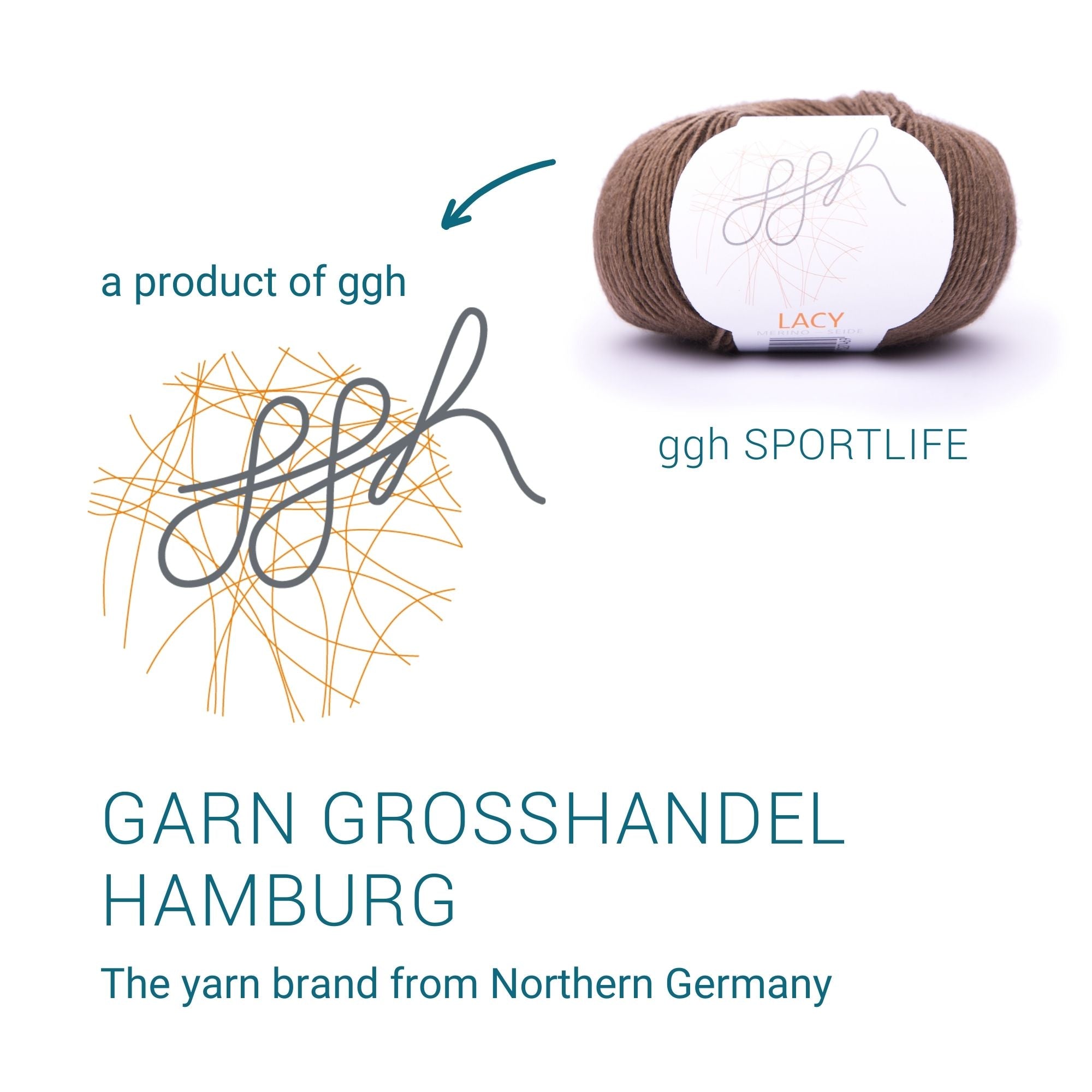 ggh Lacy | Set mit 4 x 25g (insg. 100g) - 018 - Braun - Rebecca - Online.de