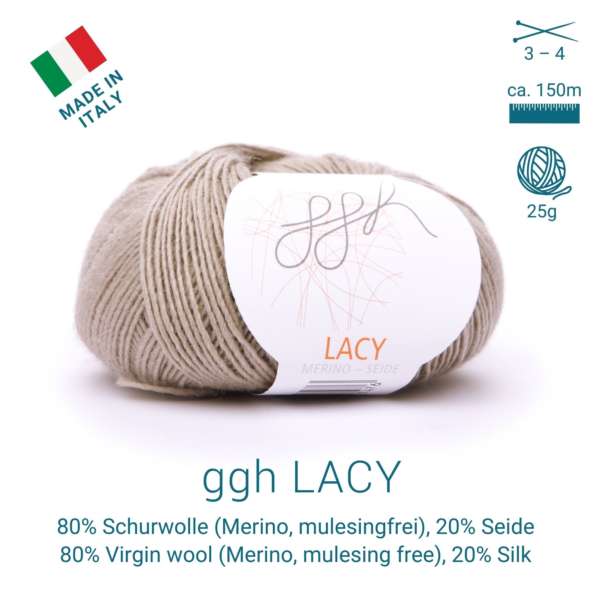 ggh Lacy | Set mit 4 x 25g (insg. 100g) - 019 - Beige - Rebecca - Online.de