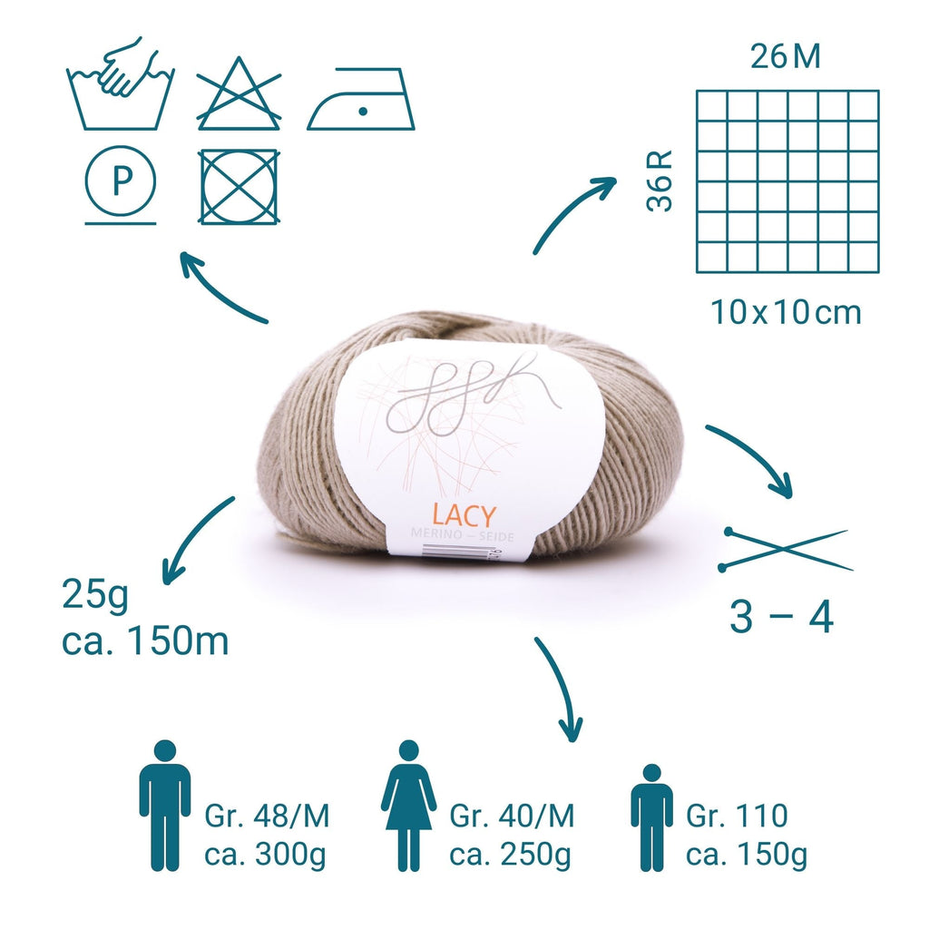 ggh Lacy | Set mit 4 x 25g (insg. 100g) - 019 - Beige - Rebecca - Online.de