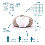 ggh Lacy | Set mit 4 x 25g (insg. 100g) - 019 - Beige - Rebecca - Online.de