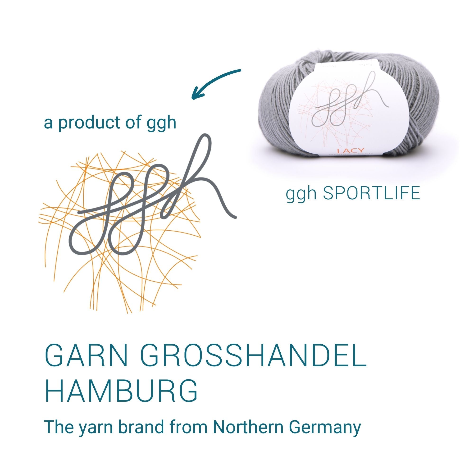 ggh Lacy | Set mit 4 x 25g (insg. 100g) - 020 - Grau - Rebecca - Online.de