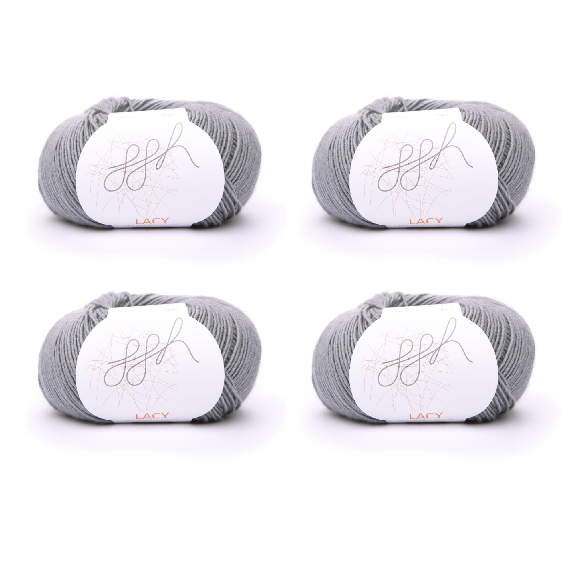 ggh Lacy | Set mit 4 x 25g (insg. 100g) - 020 - Grau - Rebecca - Online.de