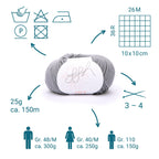 ggh Lacy | Set mit 4 x 25g (insg. 100g) - 020 - Grau - Rebecca - Online.de