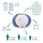 ggh Lacy | Set mit 4 x 25g (insg. 100g) - 021 - Blau - Rebecca - Online.de