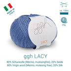 ggh Lacy | Set mit 4 x 25g (insg. 100g) - 021 - Blau - Rebecca - Online.de